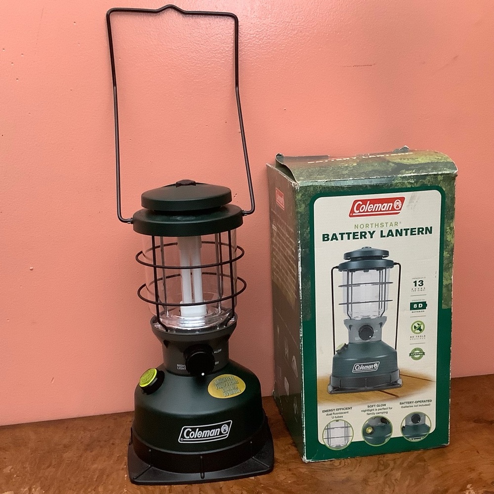 Coleman Northstar Battery Operated Lantern - Requires 8 D Batteries Not Included